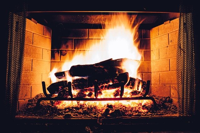 Roaring fireplace, Maryland-Washington, DC, Nelson Tree Specialist